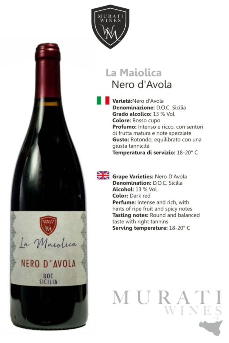 LA MAIOLICA NERO D'AVOLA